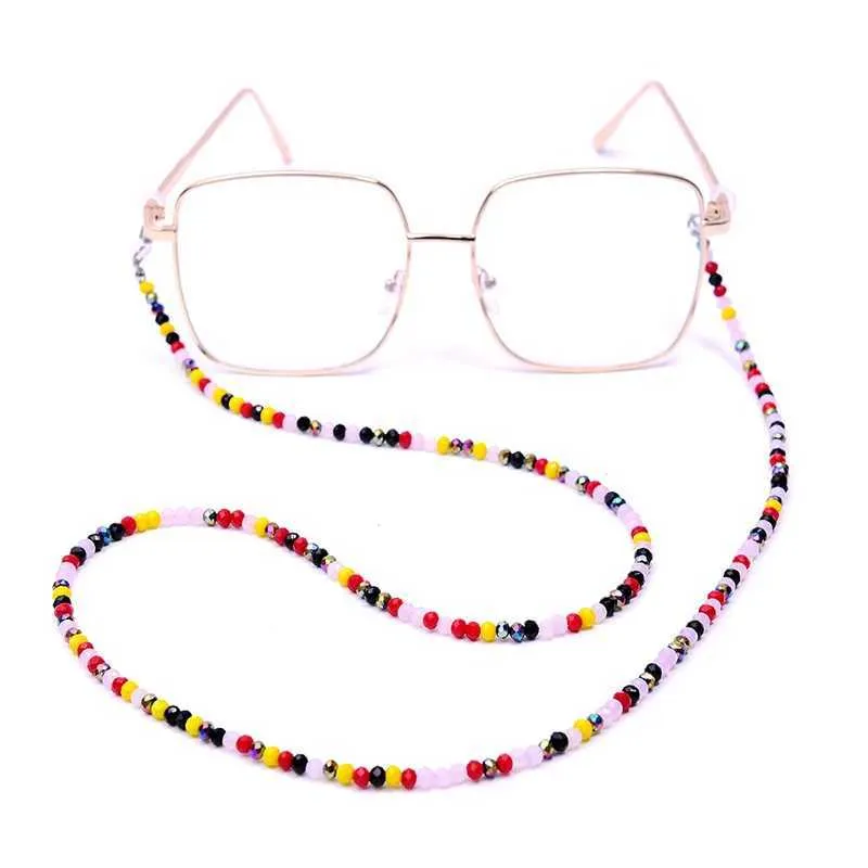 Lunettes Chaînes Moon Girl non glissée Crystal Chaîne de lunettes de soleil Collier Collier de lecture Landes Lanyard Spectacles Cordons Horaire