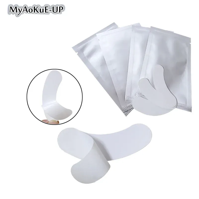 Eyelashes 25/50/100/200/500 Packs Thin Hydrogel Eye Patches under Eye Pad Nonwaven Fabric Eye Paper Patches for Eyelash Extension Pad