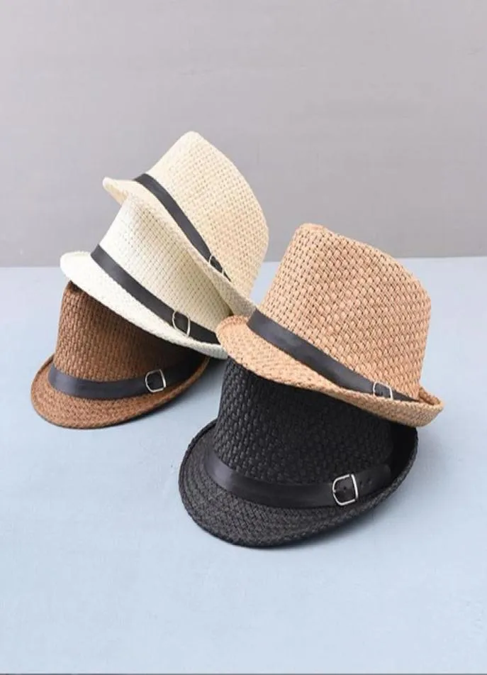 Chapeaux à bord large fashion plage paille chapeau jazz extérieur panama casquette femme hommes dame fedora top caps chouchoug respirable décontracté 7341976