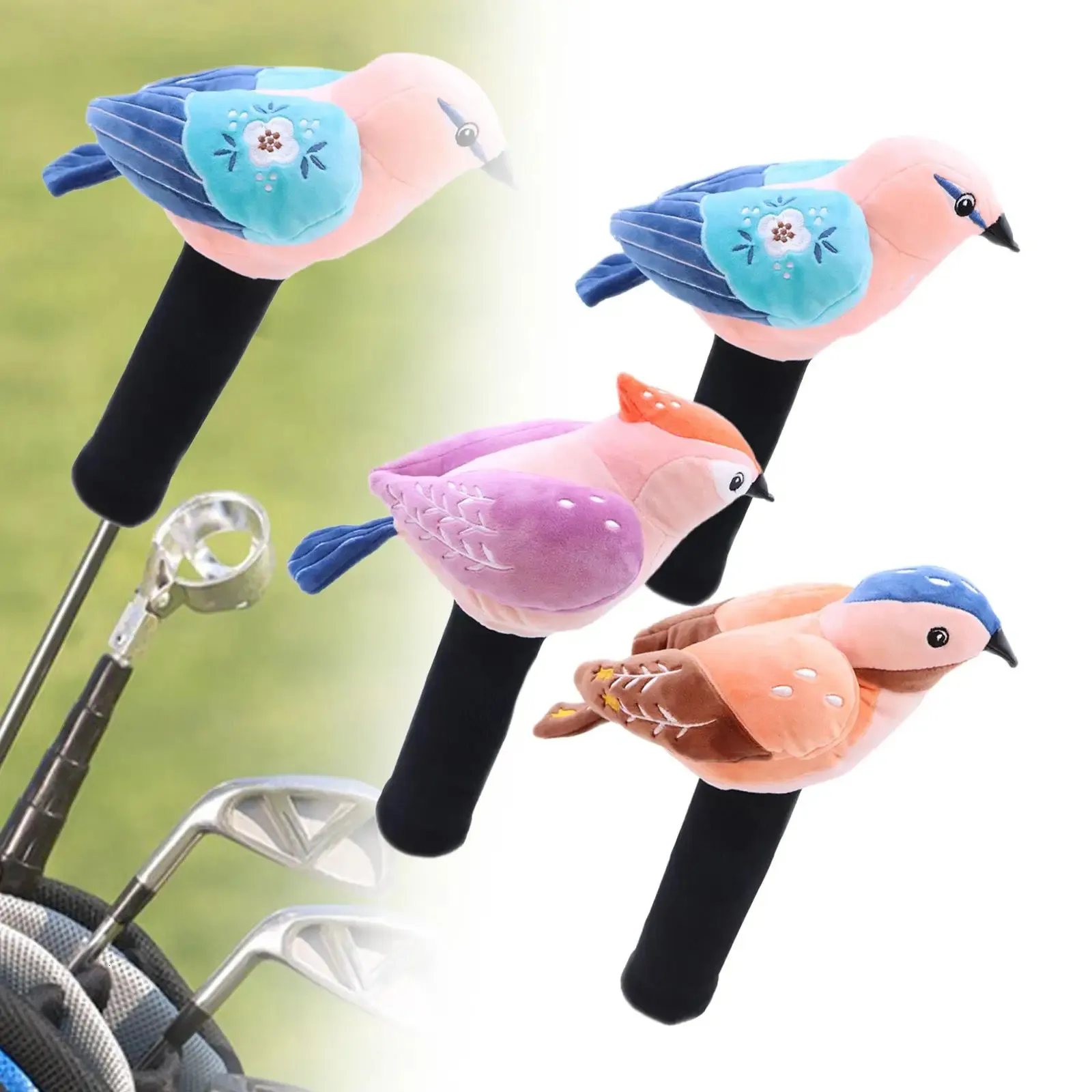 Bird Golf Wood Headcover Head Cover Knitted Plush Animal Shaped Golfer Gift Funny Guard Golf Club Head Cover Golfer Equipment