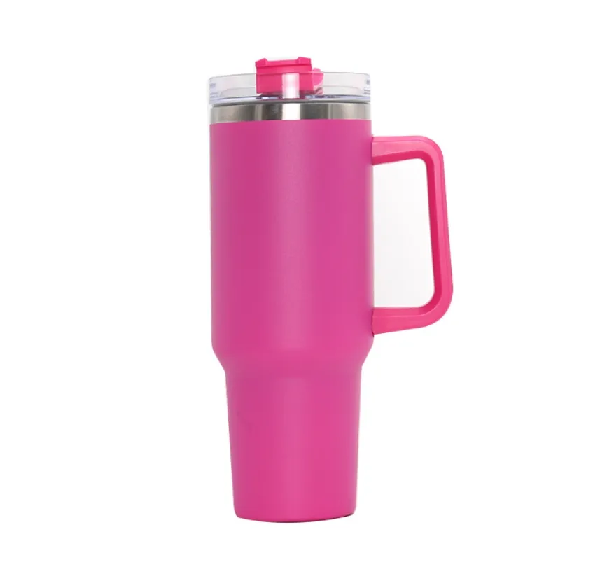 물병 수박 달빛 텀블러 Quencher H2.0 40oz Tumblers Cups Coffee Mugs Cup Outdoor Cam Sile Handle Lid and St P Dhhla