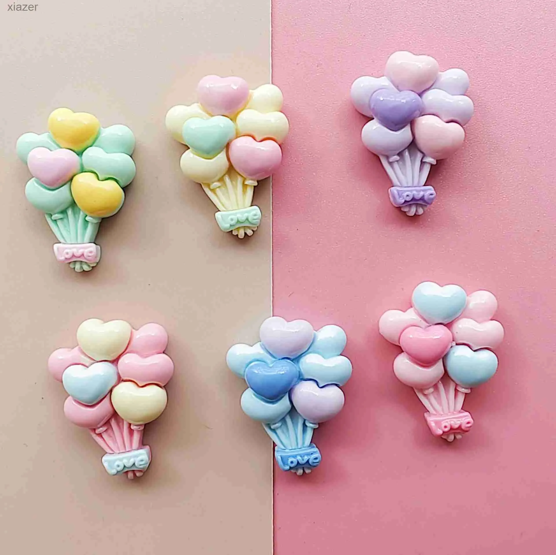 Maignants de réfrigérateur 6 pièces Mini Cartoon Balloon Magnet Réfrigérateur Resin Réfrigérateur Autocollants utilisés pour la décoration de la maison Aimnet Stickers WX