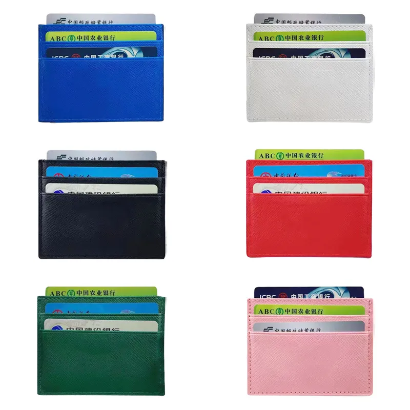 Soporte de tarjetas de moda Triángulo para mujeres Monederos de monedas de monedas Key Purse Puga Bugar Mini Passport ID de identificación Tiestra de tarjetas de cuero de lujo Poke billeteras de tarjetas