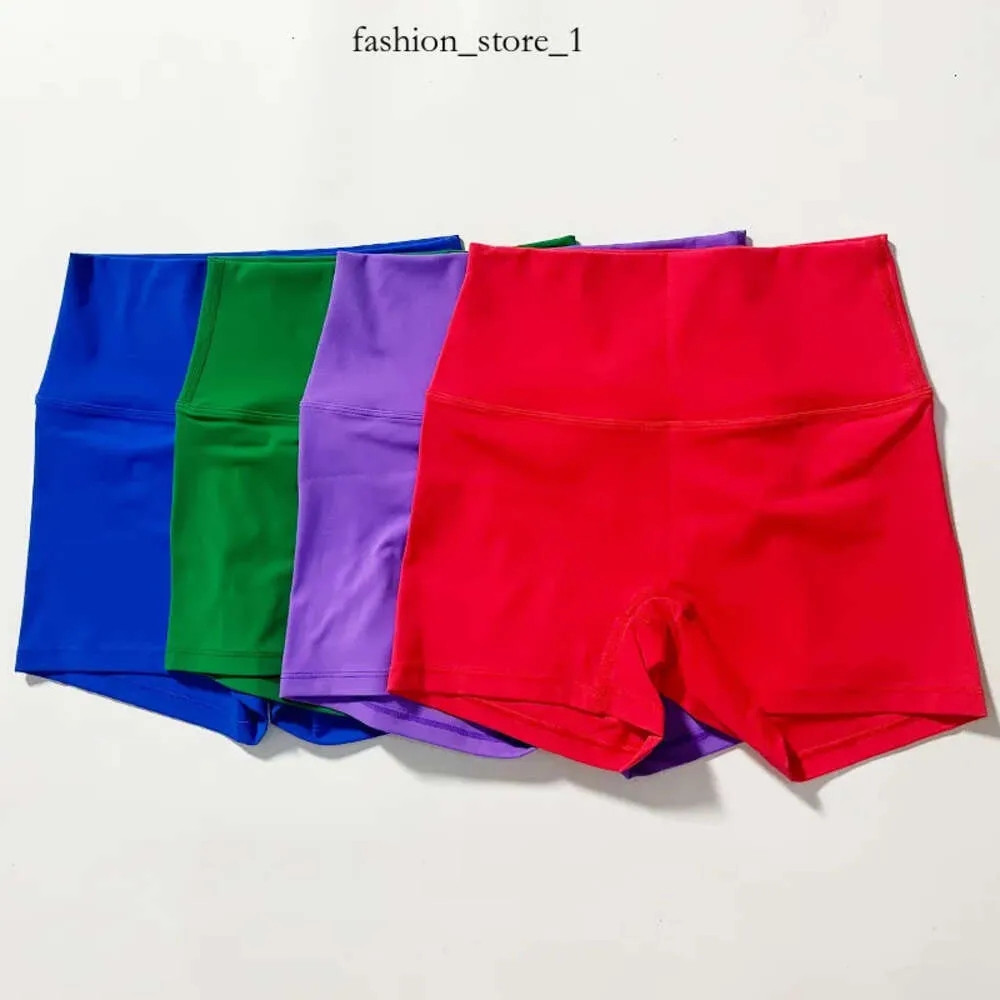 LL High-Rise Yoga Shorts Quick Dry Ademende No T-Line workout panty Outfits Hoge taille Sports shorts Push Up lopende slanke fit Casual Biker Gym Shorts Outfit 824