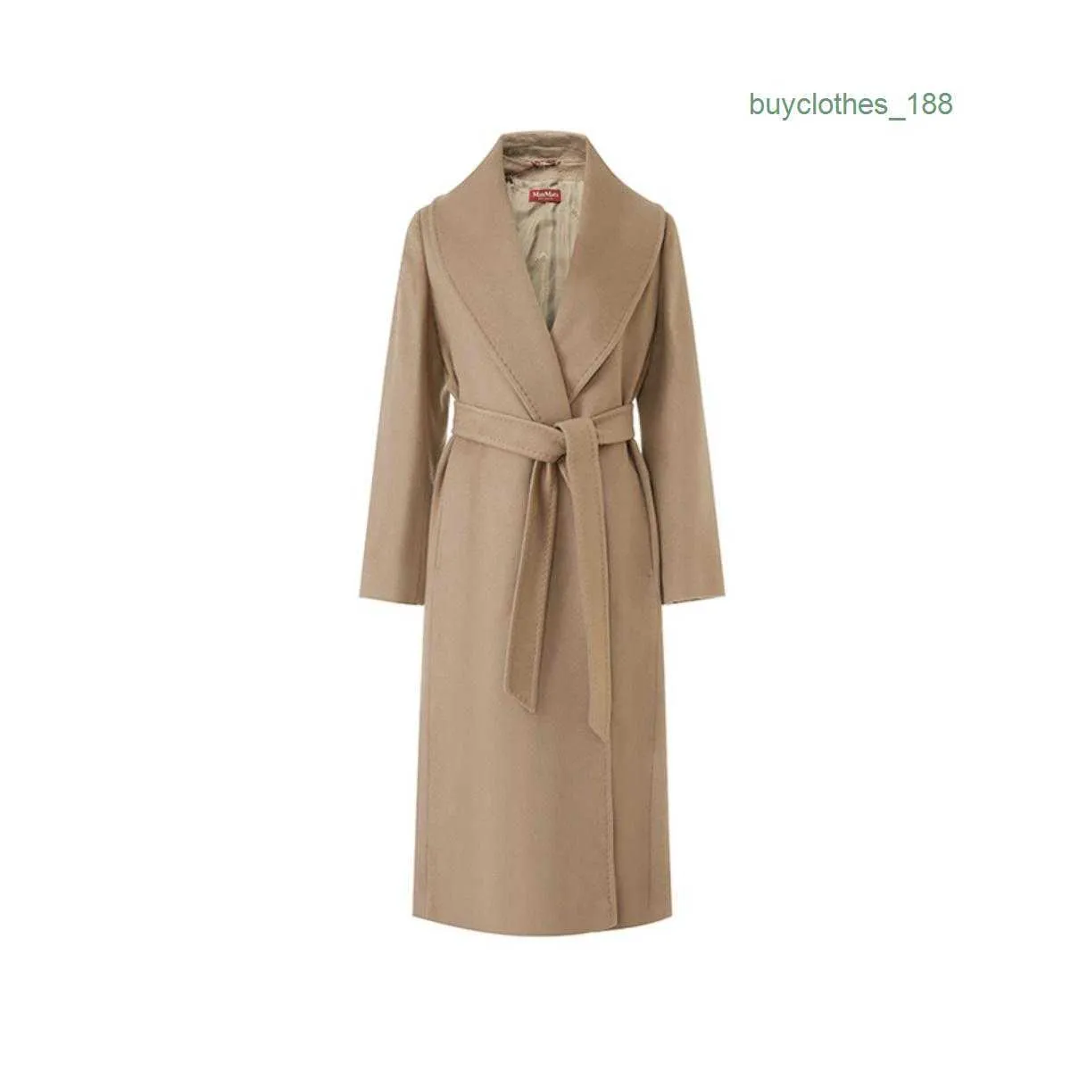 Kadın trençkotları lüks moda ceket kadın yün harmanları tasarımcı ceket Japon ve Koreli rüzgar uzun kaşmir palto yıpranma maxmaras 0pyx