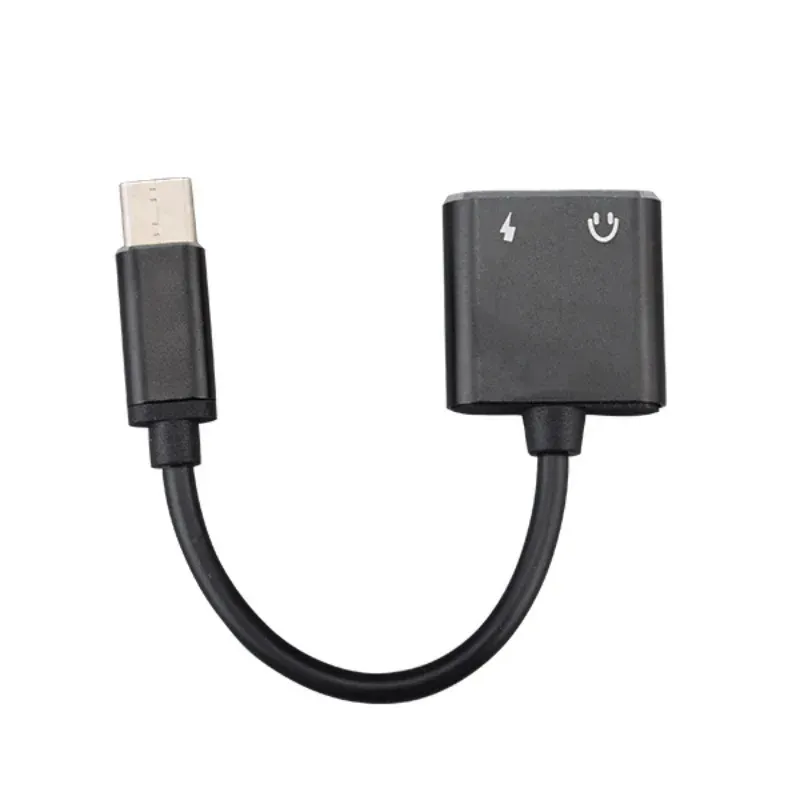 NEU 2 IN 1 FALL Ladungs-Headset Adapter Typ-C USB-C 3,5mm Digital Audio-Kabelkonverter für iPad Pro Google HTC Huawei