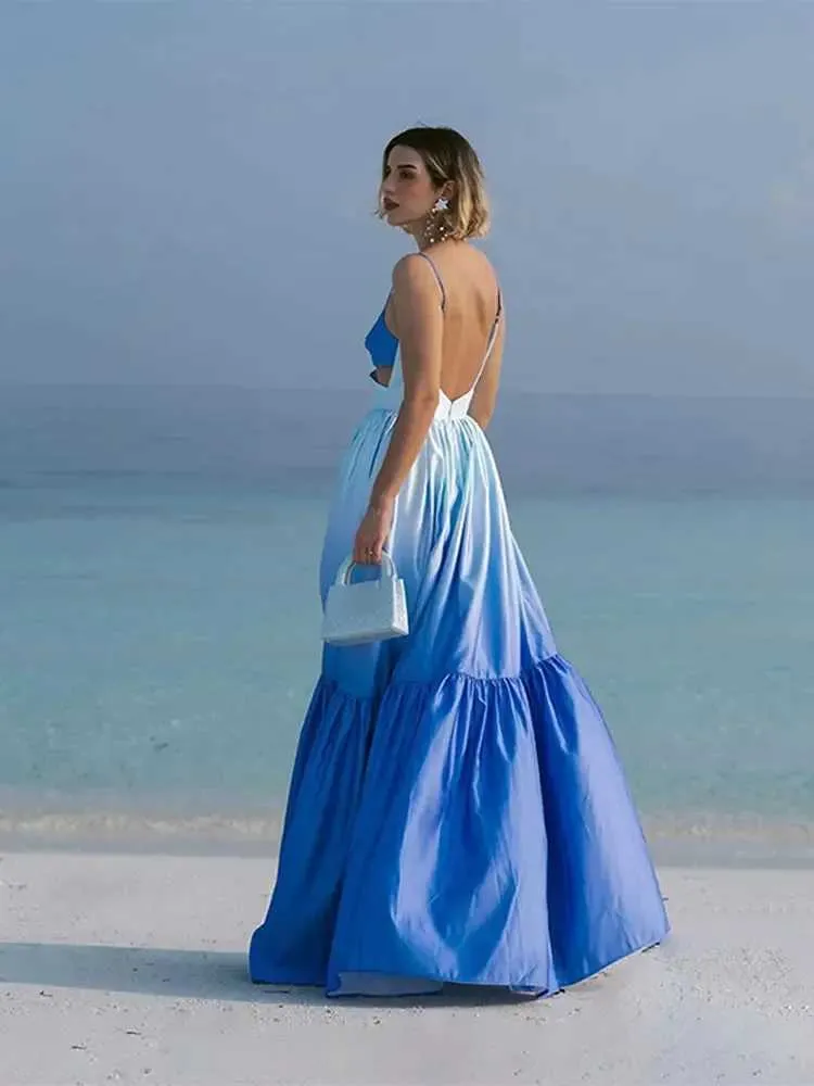 Ankle-Length Polyester Tie Dye Halter Dress with Zipper Closure for Women  Spring from Dhgate Urban Sexy Dresses - price 12.07