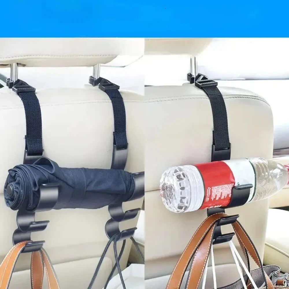 Upgrade New Car Multi-function Rear Headrest Hanging Hook Umbrella Holder Seat Back Storage Interior Organizer Foid