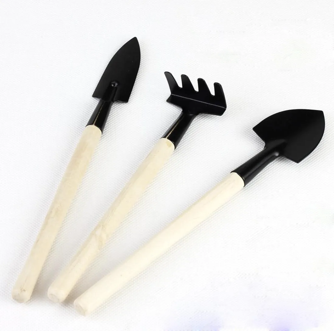 3pcsset Mini Garden Tools Akespadeshovel für Fairy Garden Miniatures Werkzeuge Terrarium Figuren Tool2605561