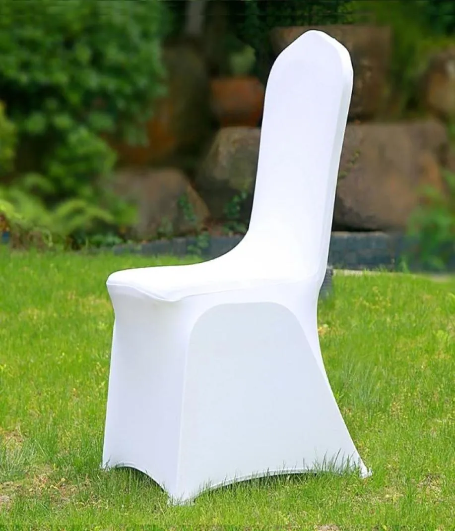 50100pcs Universal Billig El White Chair Deckungsbüro Lycra Spandex Stuhl Deckungen Hochzeiten Party Dining Weihnachtsveranstaltung Dekor T22938299