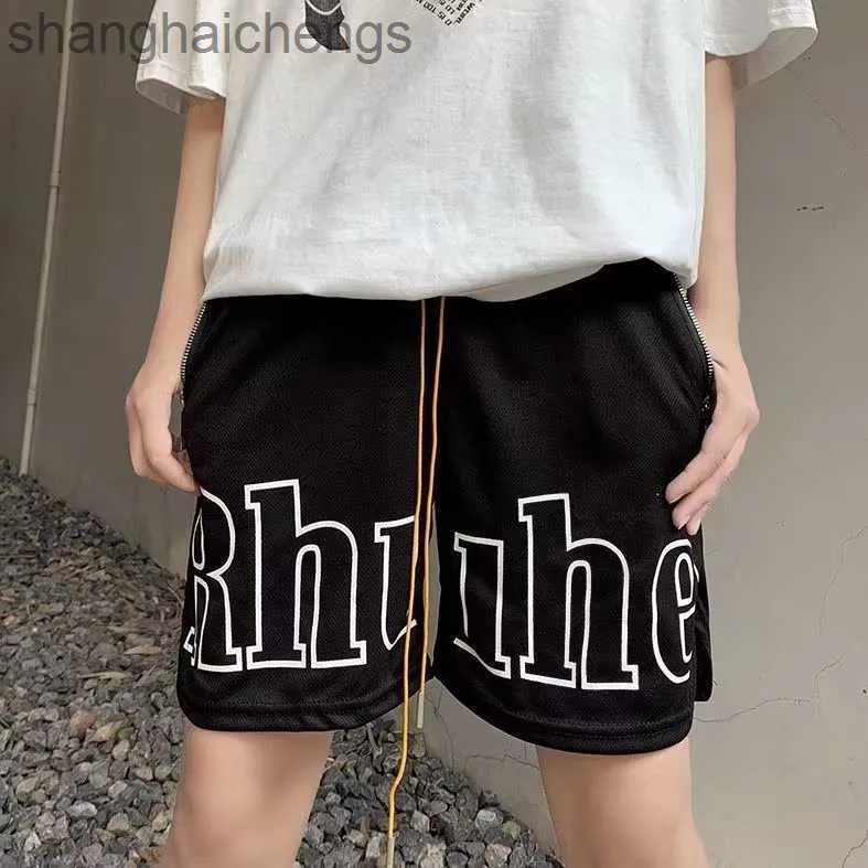 Trend Original Rhuder Designer Short Pants American Street Sports Shorts Mens Summer Trend Letter Print Pants High Street Ruffian stilig Lossa Five Part Pan Pants