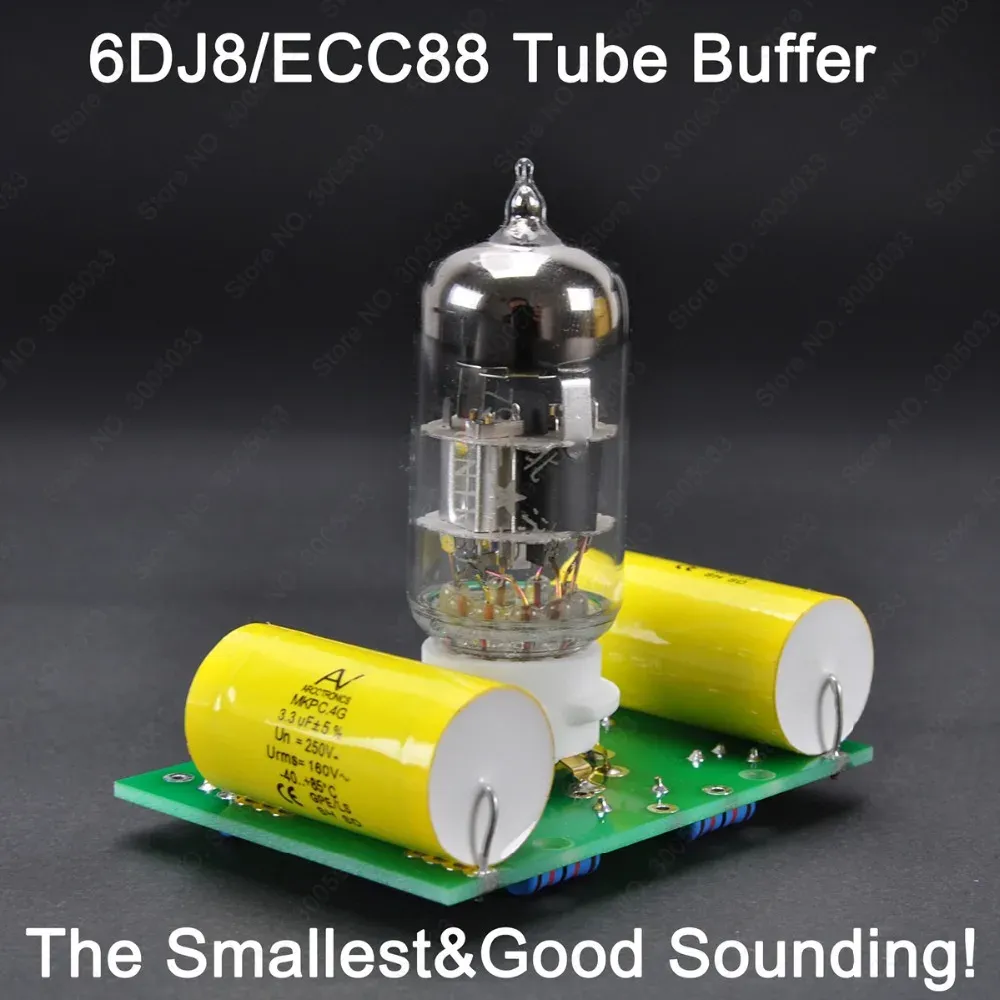 Förstärkare TR2 6DJ8 ECC88 E88CC 6922 Tube Buffer förförstärkare för DAC CD Player Juitarbox Audio Source,+Strömförsörjning bra ljud