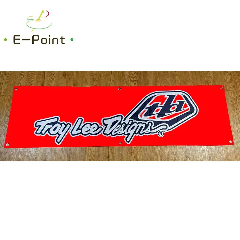 Acessórios 130gsm 150d Material Americano Troy Lee Design Banner de 1,5ft*5ft (45*150cm) Tamanho para bandeira de casa Decoração externa interna YHX187
