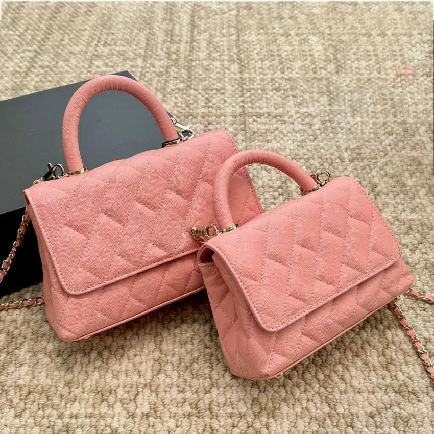 Designer Bag Shoulder Bags Women Solid Color Handbag caviar Leather Luxury Brand Crossbody bag Female Purses handle handbags 240515