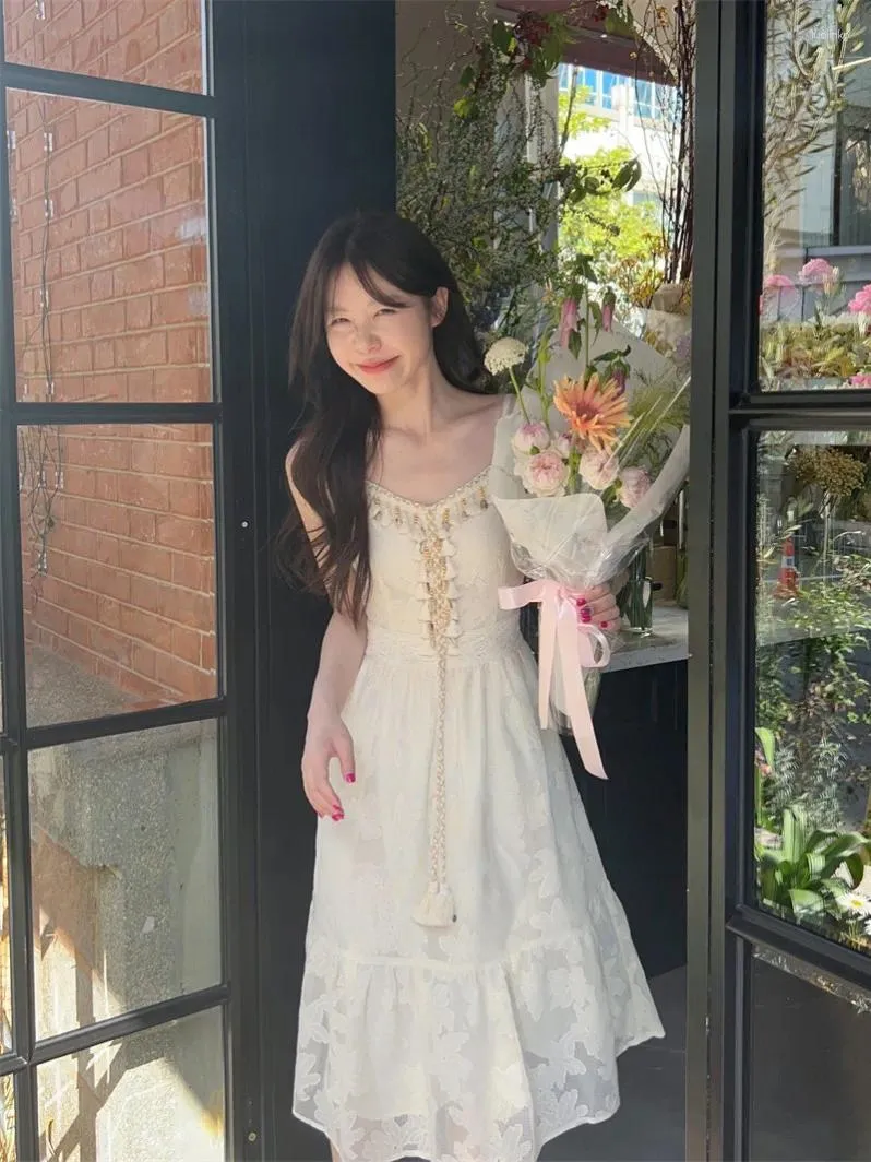 Mid-Calf Casual Dress for Women Summer with Flutter Sleeve, Dropped  Waistline, Hooded Collar, and Tassel Suspender from Dhgate Basic & Casual  Dresses - price 36.38