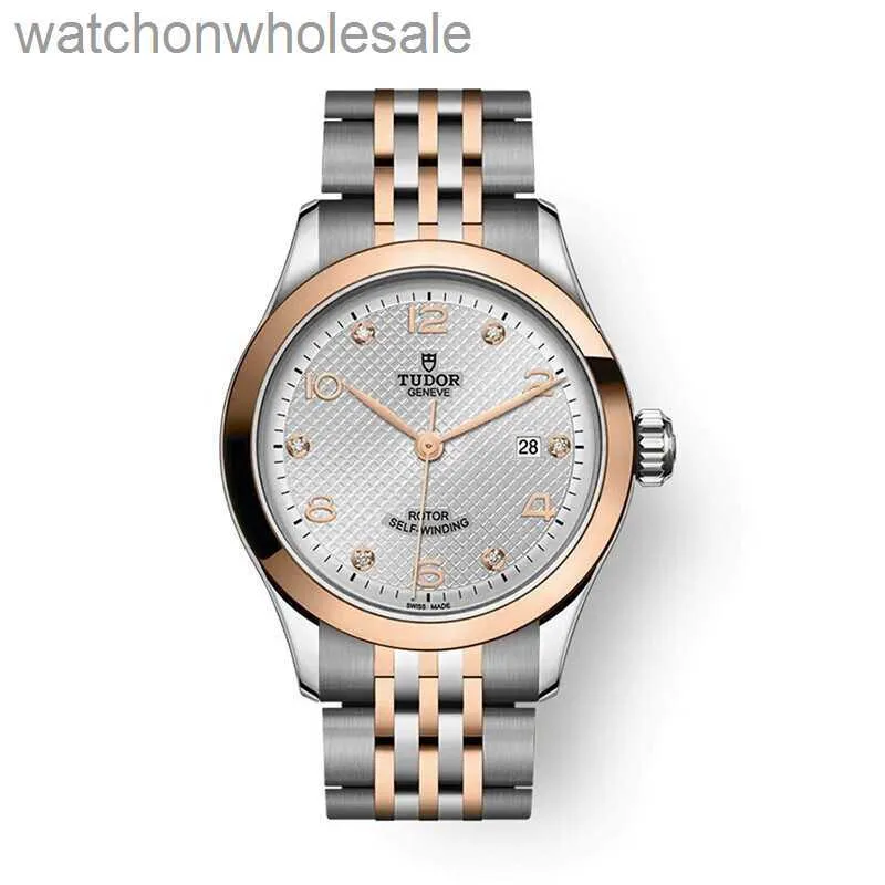 Luxury Tudory Brand Designer Wristwatch 1926 Machinerie automatique Machinery Womens Watch 28mm Rose Gold Silver Diamond M91351-0002 avec un vrai logo 1: 1
