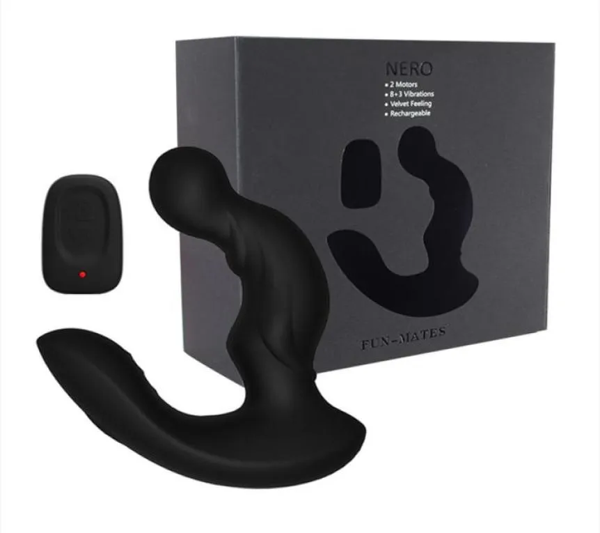 Massaggio prostata levett giocattoli sessuali anali di controllo telecomando per uomini gay g spot massager doppio motore motorio tappo per vibratore anale plug y2527633