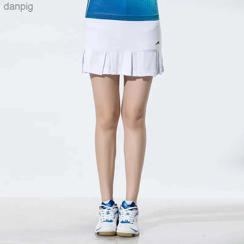 Signe Summer Badminton Wear Womens Tennis Wear Womens Shorts Sports Cash Skirt Skirt Skirt Ball Abibiti Y240508