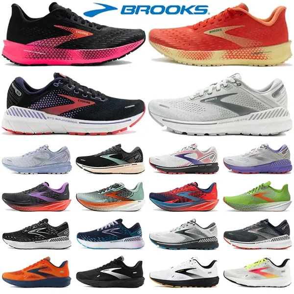 Brooks Sneakers Designer Buty do biegania Ghost Hyperion Brooks Buty Tempo Triple Blay White White Yellow Orange Brooks Buty dla mężczyzn i kobiet