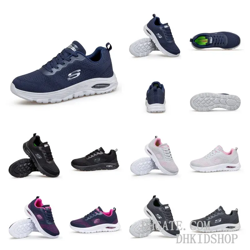 Casual schoenen 2024 Nieuwe designer Woman Sneaker Sketcher Man Light Go Walk Cleat Trainer Mens White Gray Blauw Ademend Zomer Fall Athleisure hardloopschoenen maat 12