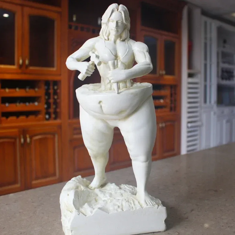Sculpturen verliezen gewicht zelfmotivatie gesneden sculptuur bodybuilding figuren spier vrouwen mannen hars standbeeld fitnesskamer decor cadeau