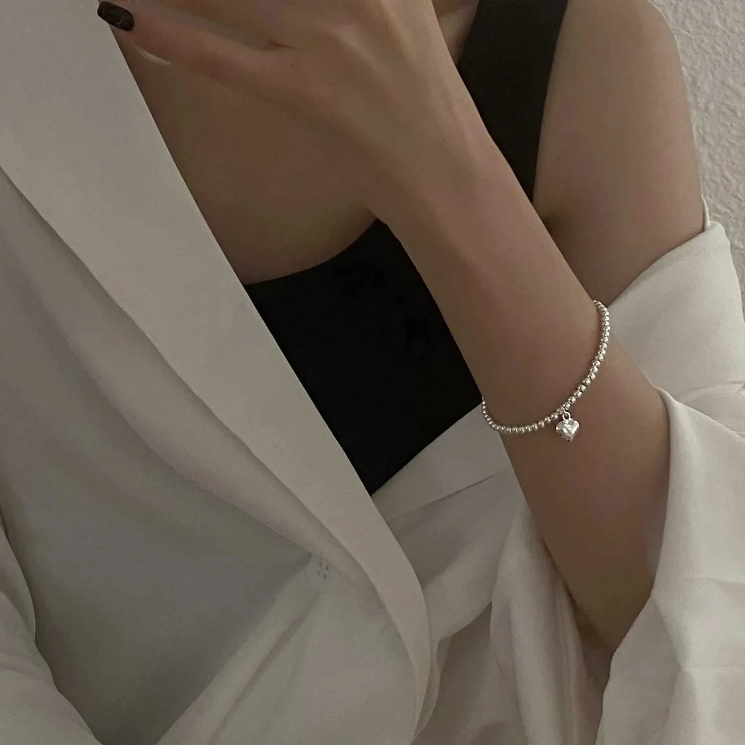 Bangle S Sterling Sier Star Love Häerz Anhänger Ronn Perl Perl Bracelet Meedercher Séiss Romantesch Stil Kaddoe fir Léifsten_voghion.com