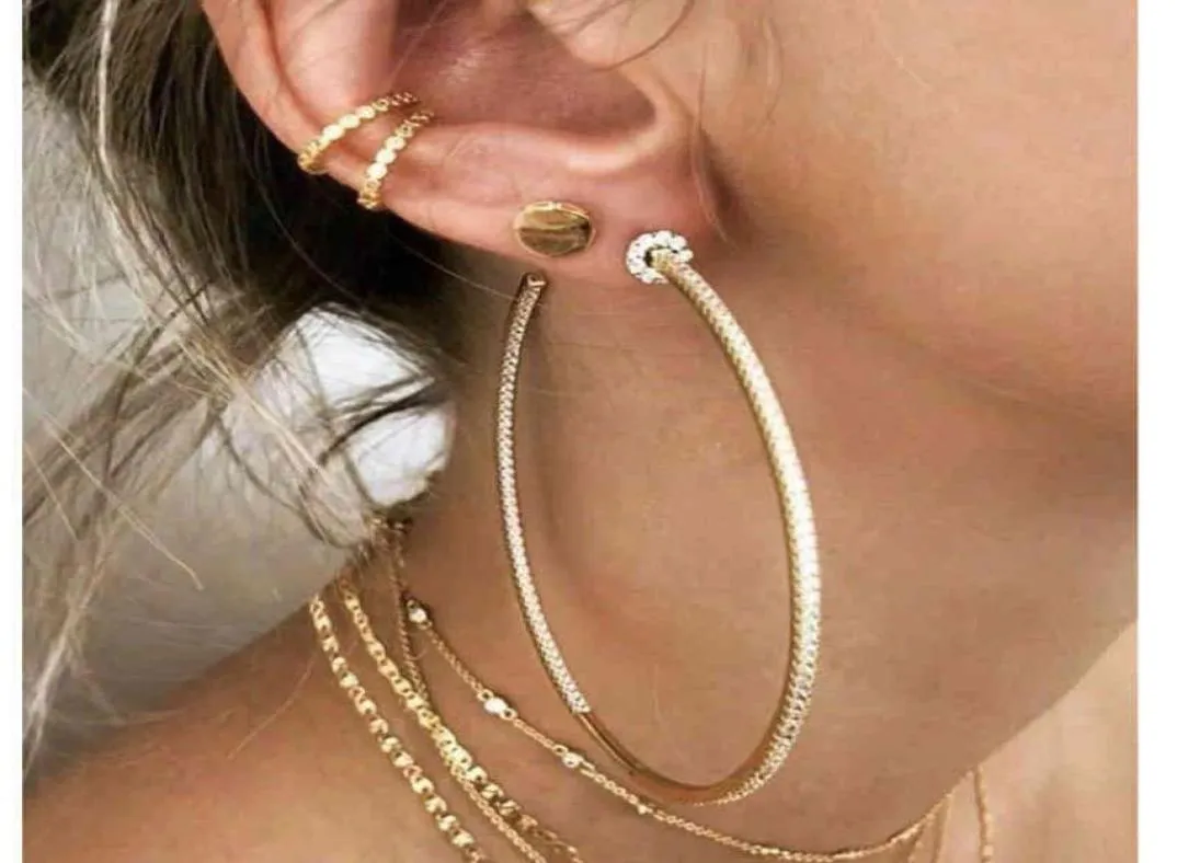 Charme de qualité supérieure Crignes d'oreille européennes 2021 Boucles d'oreilles bijoux tendance et élégantes de bijoux 6110032