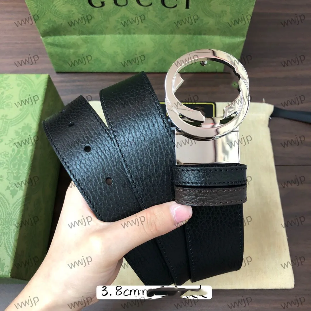Genuine Leather Designer Belt For Men & Women, Smooth Letter Alloy