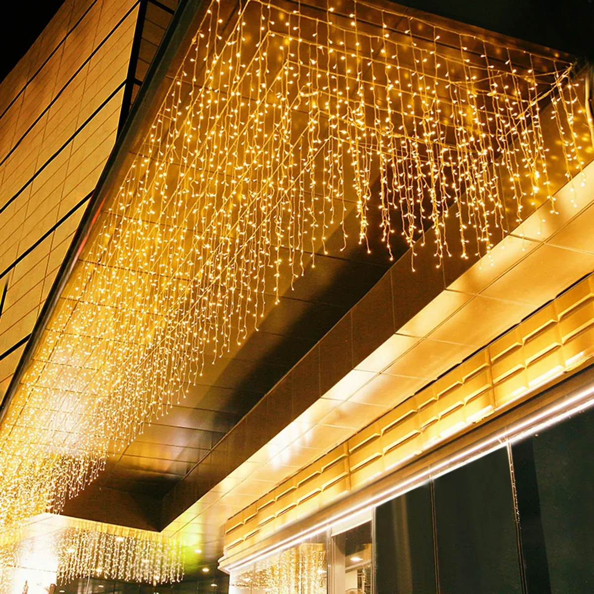 LED-Vorhang Eiszapfen Lichter Weihnachten Girland
