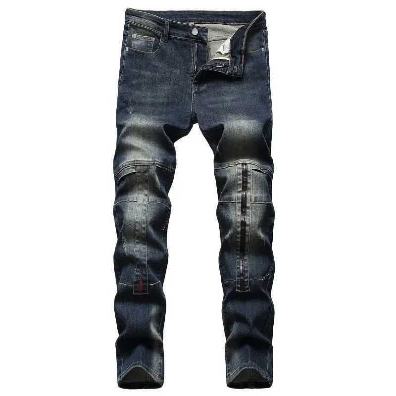 2021 New Fashion Mens Jeans Casual Slim Skinny Blue Jeans pantn homme Men Trousers Casual Male Hip hop Denim Pants