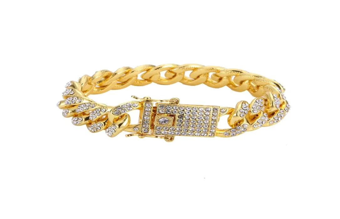 Cadeia de aço inoxidável de aço inoxidável Bracelete dourado cor de prata dupla Segurança Claspo