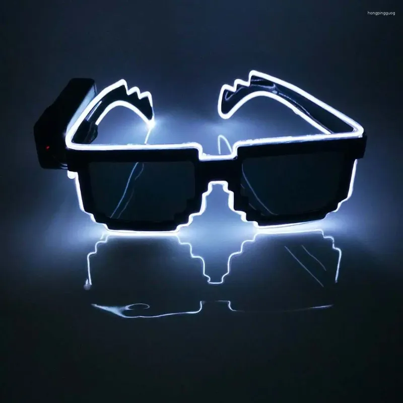 Party Dekoration Dekorationen blinken Requisiten Halloween Brille LED LEGSUME BLASSE MOSAIC Leuchtende Sonnenbrille