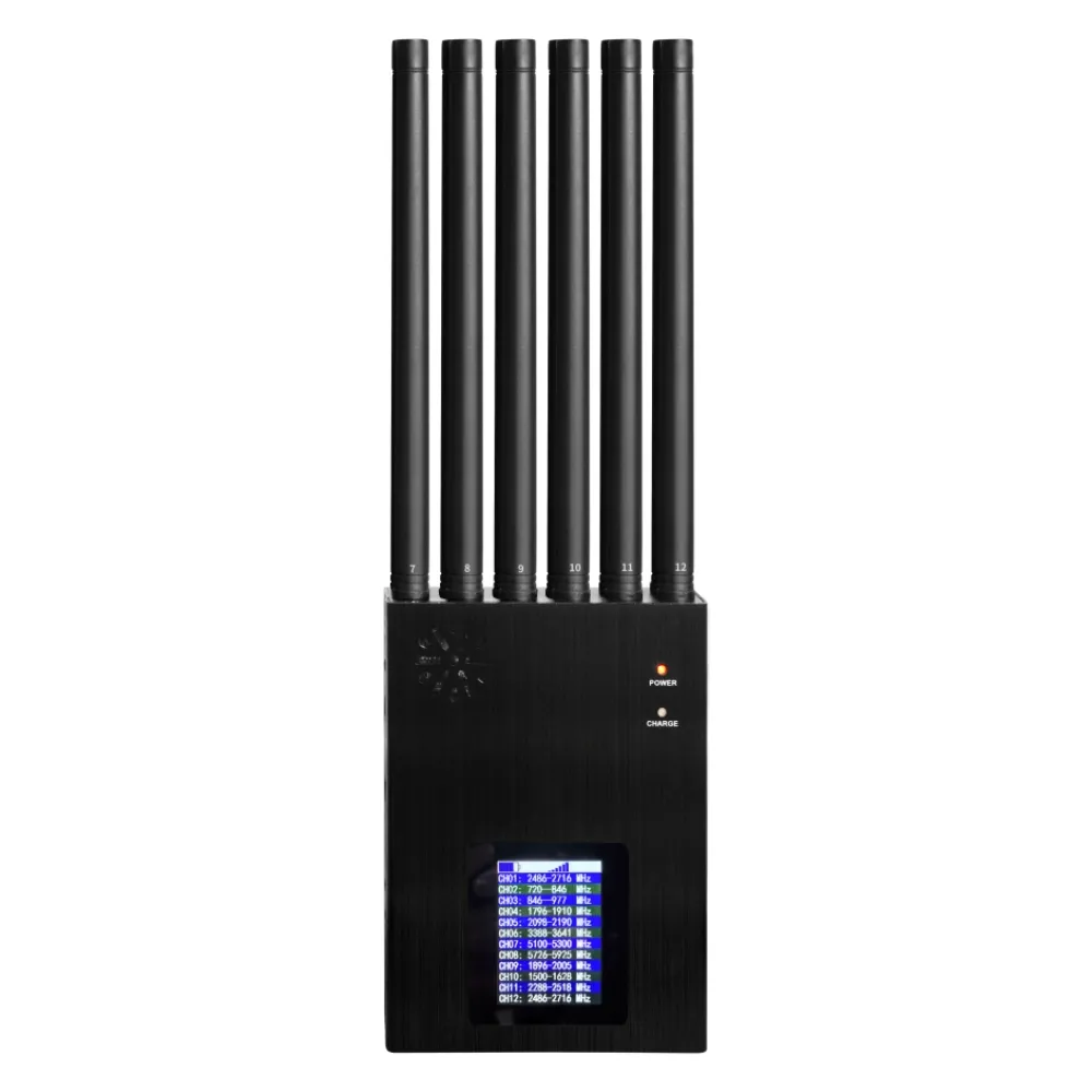 Bloco de sinal portátil 12 Bloco de sinal ER ER GPS/WIFI/VHF/UHF/CDMA/GSM/DCS/2G/3G/4G ISOLATOR DE SINAL