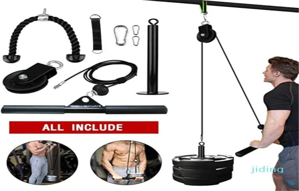 Wholefitness Diy Polley Cable Machine Afnexment System Biceps Tríceps Blaster Hand Streinning Home Gym Workout E2040106