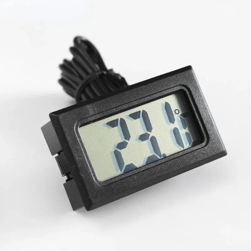 Mini digitale LCD -indoor handige temperatuur voor koelkast vissentanksensor met waterdichte sonde indoor handige temperatuur