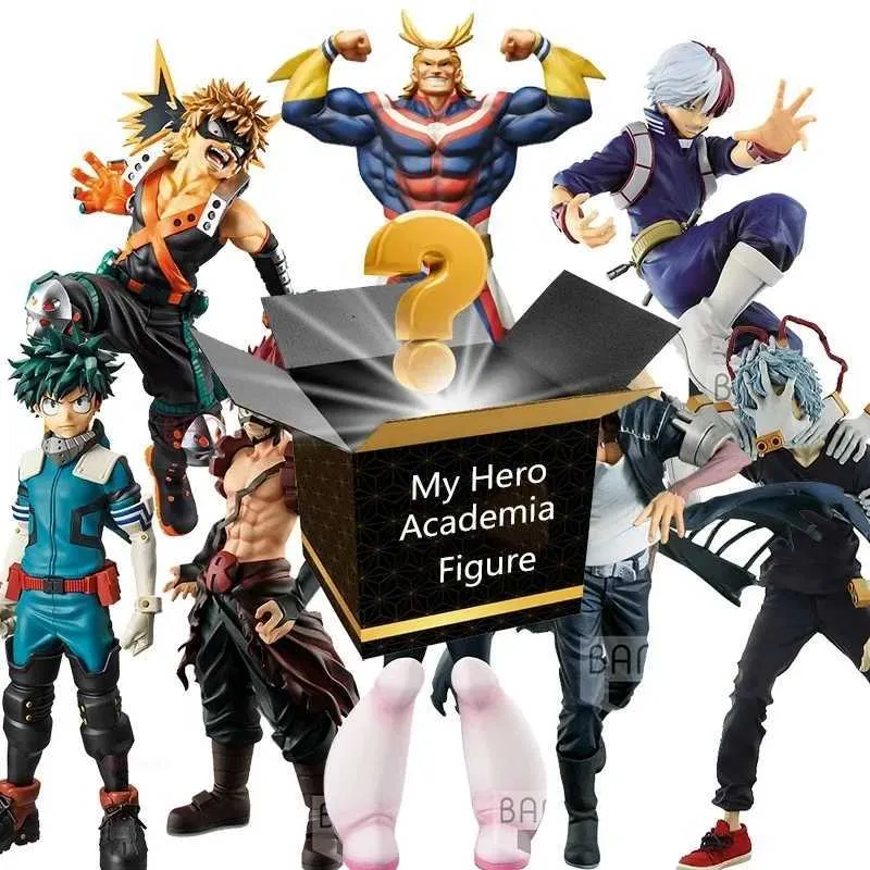 Caixa cega minha caixa de mistério acadêmica de hero Caixa cega de anime Todas as figuras de ação possíveis Caixa Lucky T240506