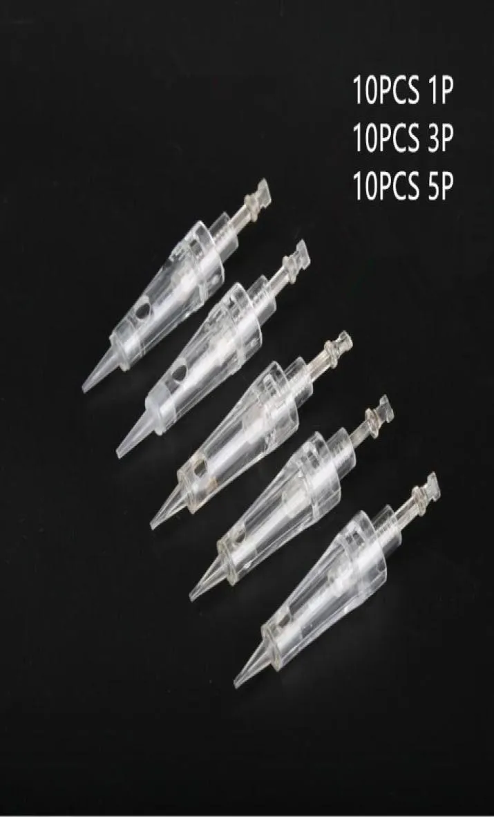 30pcs 1p3p5p Tattoo Aiguilles cartouches jetables à la machine de maquillage permanente mixte stérilisé pour les lèvres de sourcils 3D Eyeliner6564828