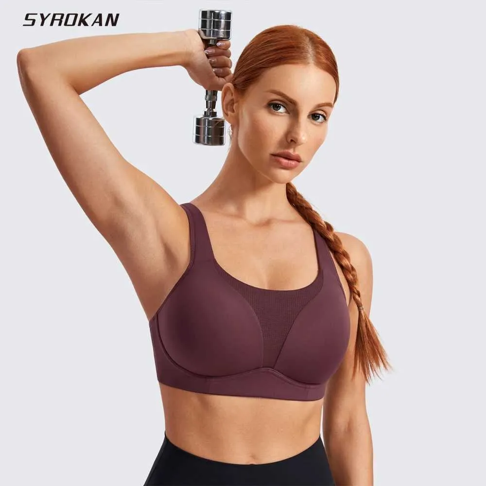 Sous-vêtements actifs sksports soutien-gorge femme d'été sans fil sportif plus amortisseur à haut impact cadré des soutiens-gorge de remise en forme de remise en forme 2023 D240508