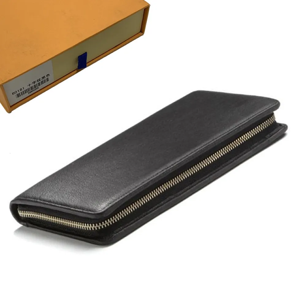 Wallets Mens Wallet Purse Zippy Wallet Men Long Wallets Fold Card Holder Passport Holder Women Long Folded Purses Photo Pouch 69-12 272f