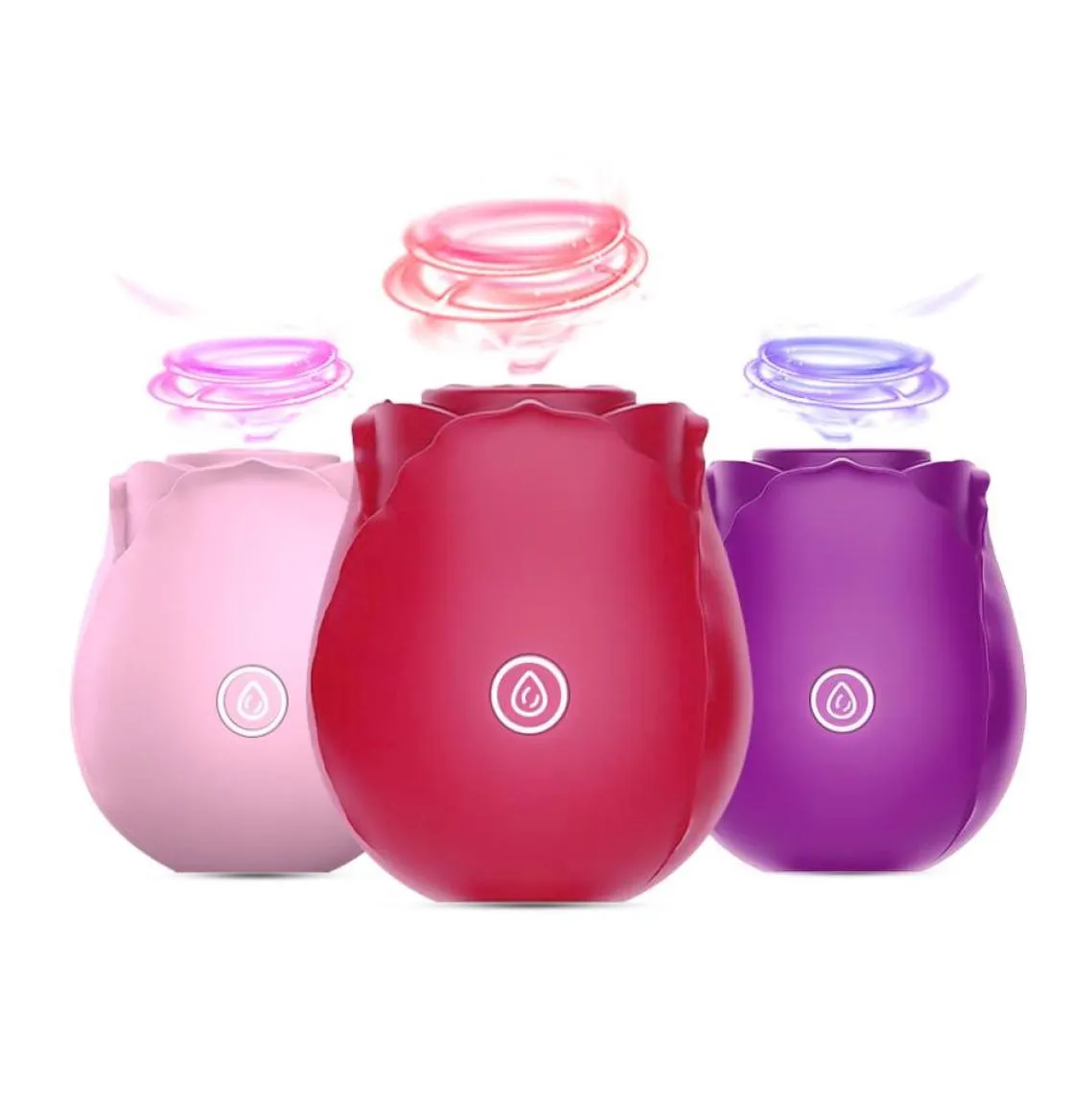 Massageurs Adorime Rose Flower Forme Méllon VIBRATION DU TANGUE VIBRATEUR CLITORAL SUCKING VIBRATEUR CONCULATE