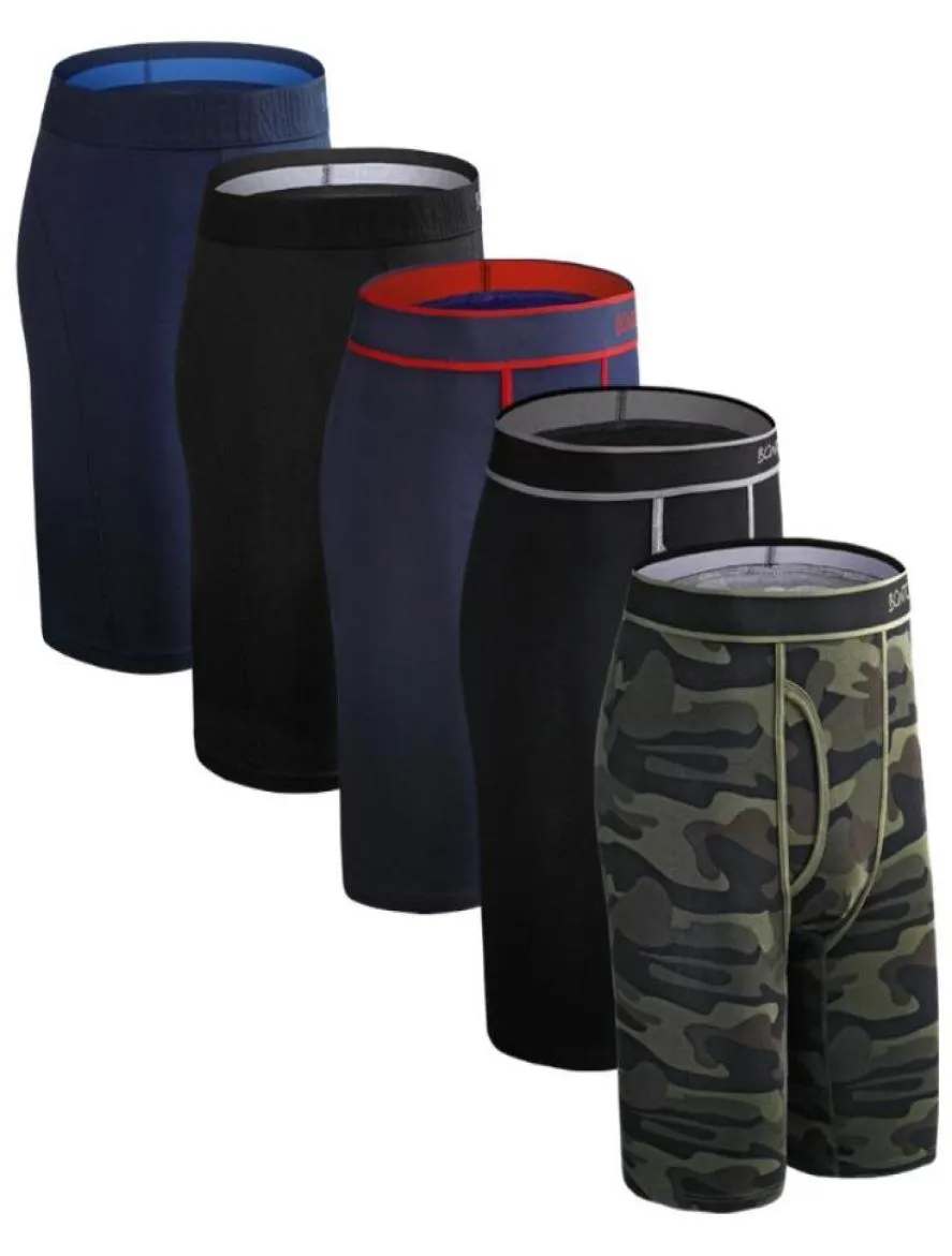 Sous-pants 5pcs Set Boxer Men masculin Coton Men039 PAUTES SOUS-WEAR MAN BOXERSHORTS HOMM