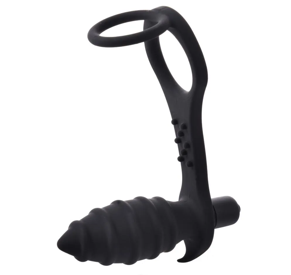 Silicone Anal Butt Pild Vibration pour les hommes G Spot Masseur de la prostate Vibrator Men continue de profiter de l'orgasme Products2911039