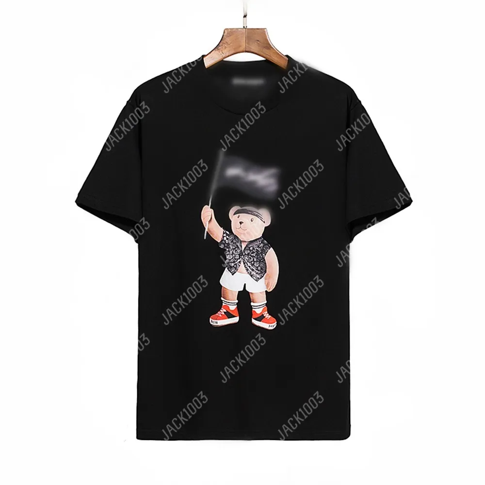 PALM PA 24SS SUMBER IMPRESSION DU FLAGE COMPROME COMMANDE LOHO LOGO T-shirt Boyfriend Gift lâche Overnize Hip Hop Unisexe Lovers à manches courtes Style TEES ANGELS 2153 GER