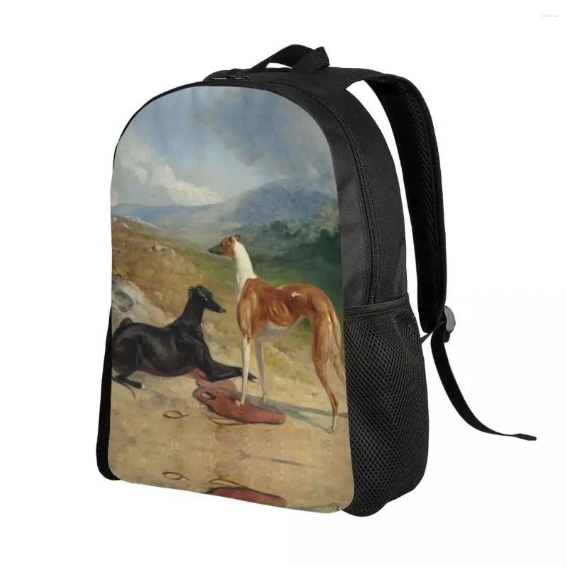 Backpack Vintage Whippet Greyhound Dog Travel Men Women School Laptop Bookbag Sihthound Animal College Student Daypack Bags