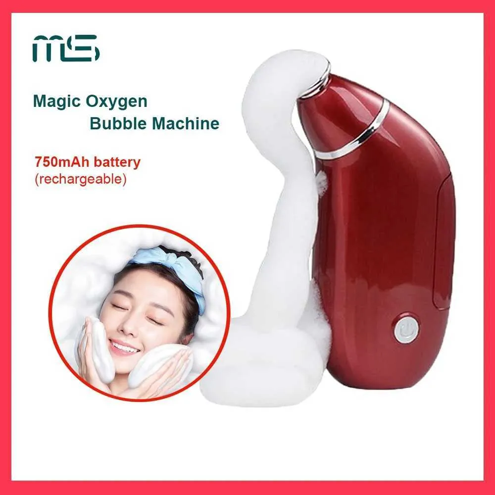 Home Beauty Instrument New portable magic oxygen bubble machine for facial skin care deep cleansing beauty and whitening tools Q240507