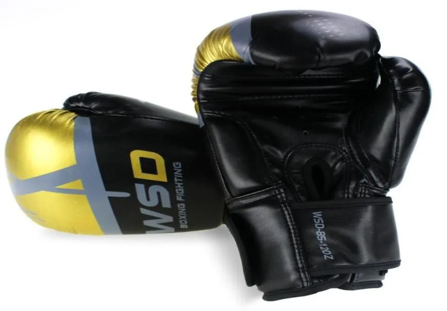 Gants de boxe de kick pour hommes femmes pu karaté muay thai guantes de boxeo combat mma sanda formation adultes kid équipements 43582374042827