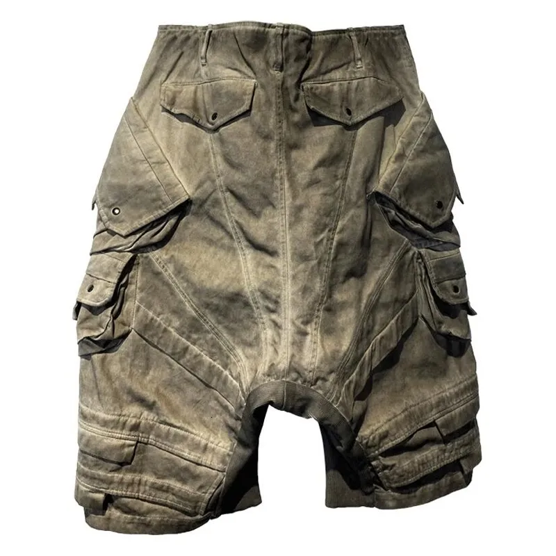 Seveyfan Mens Distressed Functional Cargo Shorts Oversize Drop Crotch Shorts Streetwear Oversize Short Jeans 240508 From 71 54 DHgate