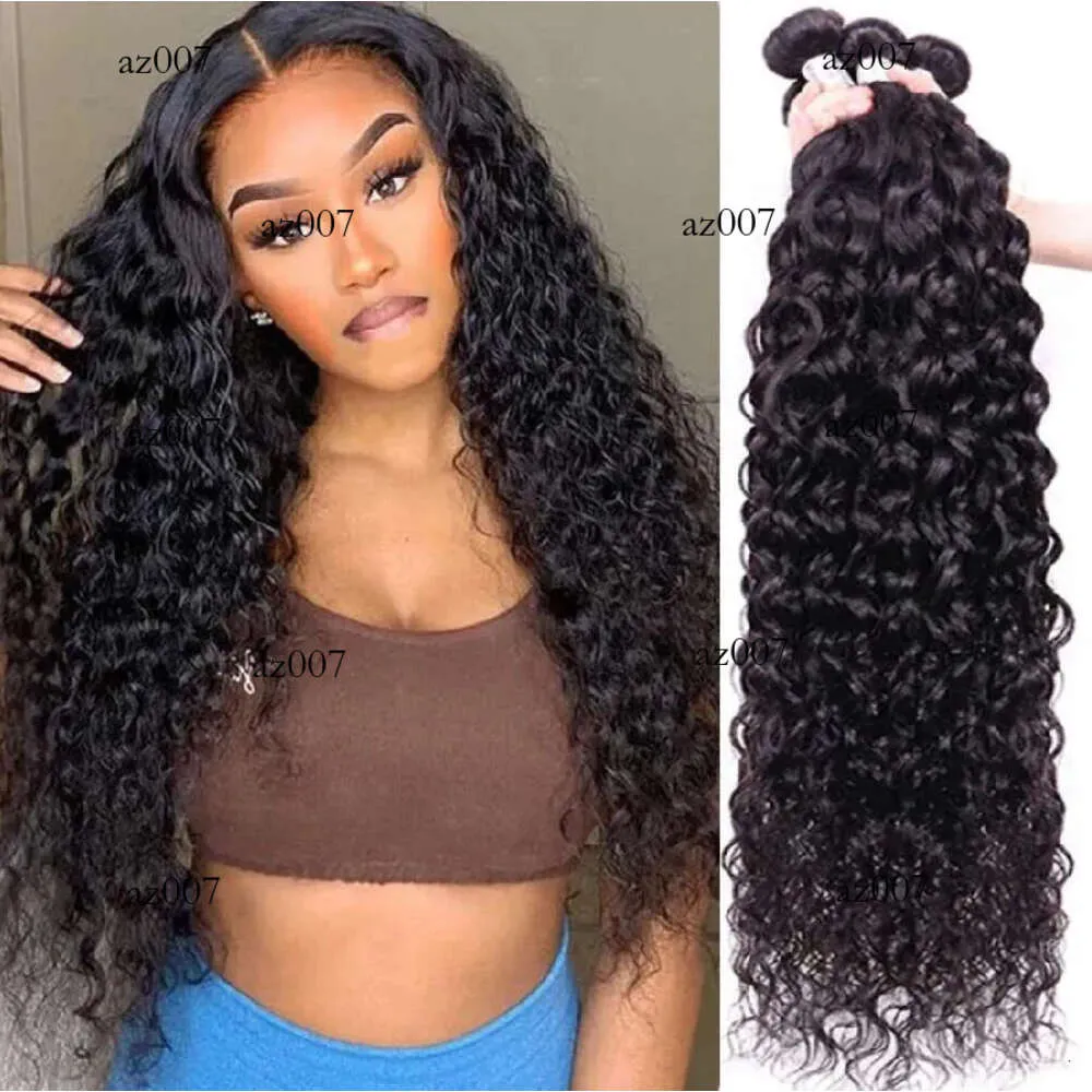 12a Água Brasileira Extensões Humanas Virgens REALMENTE não processadas Remy Deep Wave Pacotes Curly Pacotes Longo Vedas de Hafts Produtos Cabelos Edição Original Edição