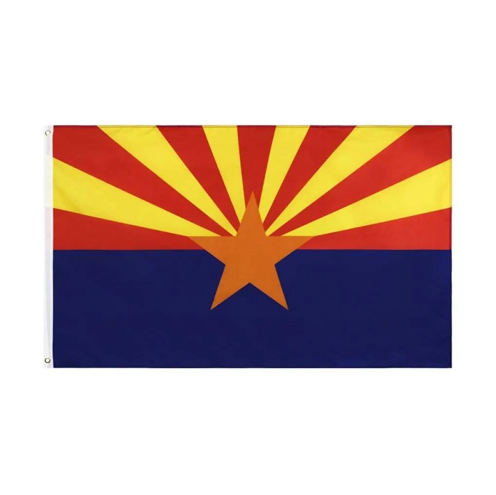3x5 fts 90150cm Estados Unidos Arizona Estado Bandeira 100 Bandeiras de bandeira de poliéster de AZ State Direct Factory2717614
