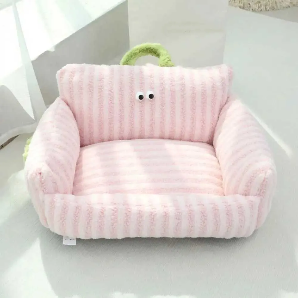 Lits de chats meubles velours / polypropylène coton pour animaux de compagnie canapé-lit chauds et doux canapé de sommeil profond confort